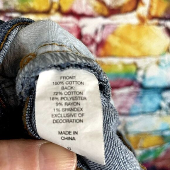 Soho New York Distressed Wash Skinny Denim Boyfriend Jeans Size 6 - Picture 8 of 8